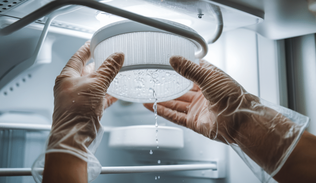 cambiar el filtro de agua del refrigerador
