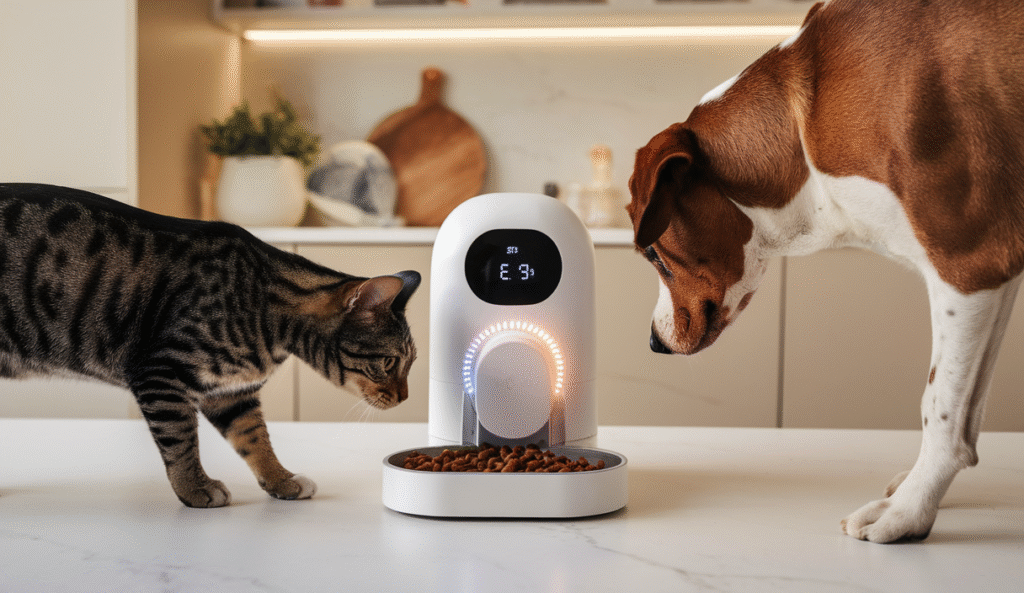 comedero automático inteligente para mascotas