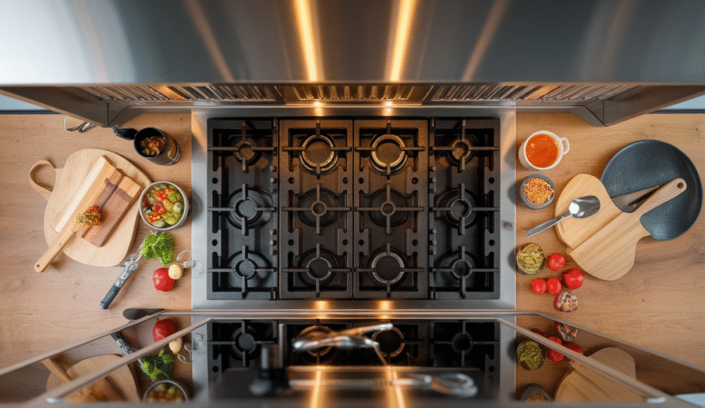 componentes de una cocina a gas