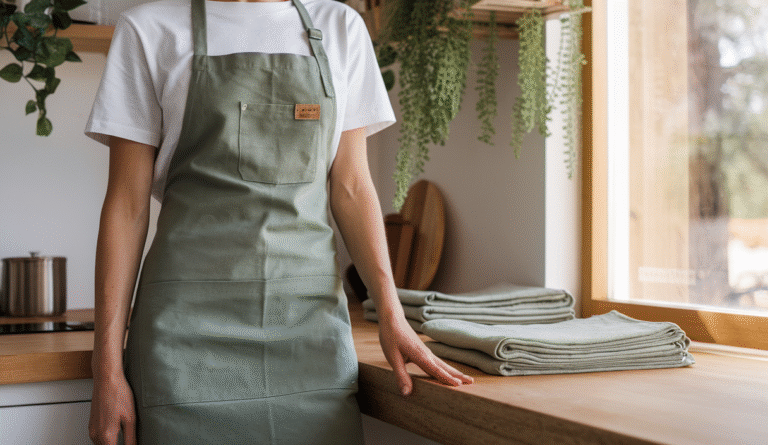 delantales y trapos de cocina ecológicos