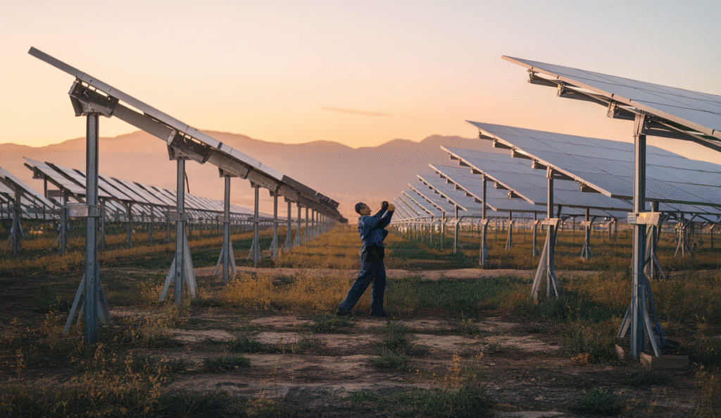 estructuras de montaje para paneles solares -->
