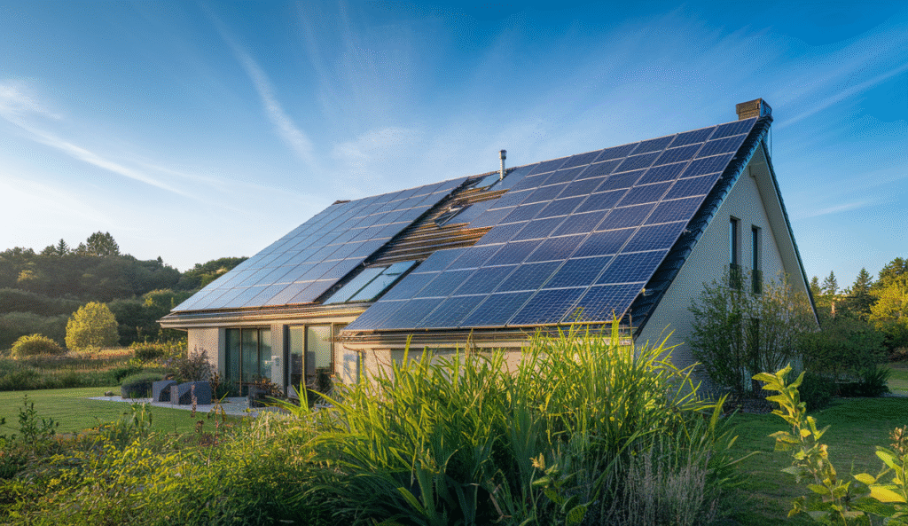 instalación de paneles solares en casa