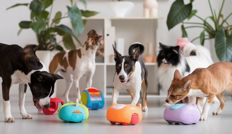 juguetes interactivos inteligentes para mascotas