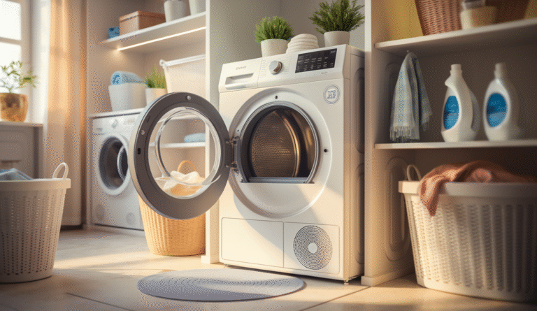 limpieza exterior de la secadora de ropa