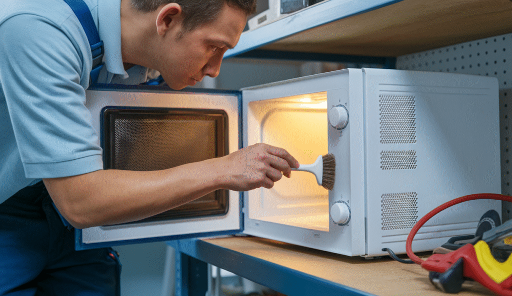 mantenimiento preventivo del horno microondas