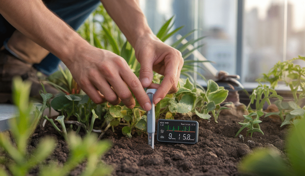 sensores inteligentes para jardinería urbana. Jardinería Urbana Inteligente