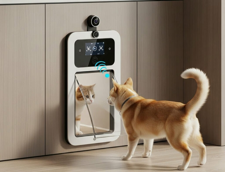 puerta inteligente para mascotas